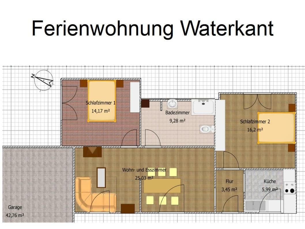 Ferienwohnung Waterkant Cappeler Niederstrich Eksteriør billede